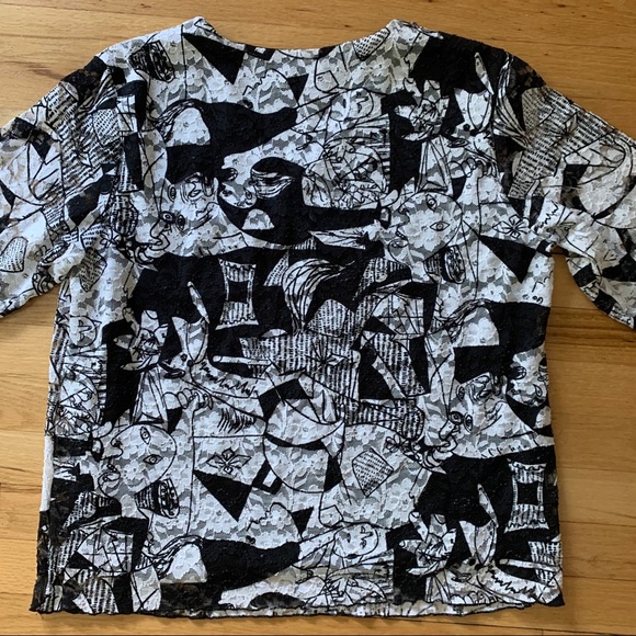 🚨3/$15🚨 Chico’s Lace V-Neck Top - Plus Size 3 (16) - Picture 6 of 9